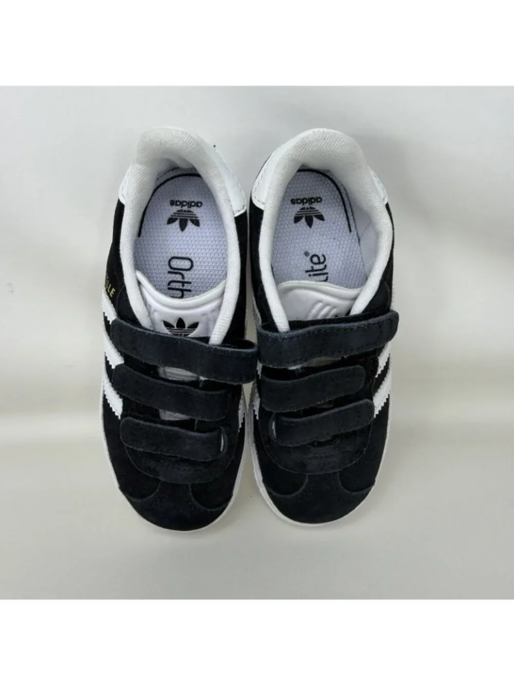 Adidas Gazelle CF I Athletic Shoes Black White Toddler Size 85